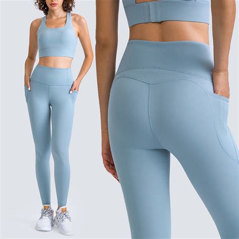 Pieces Yoga Set Women Naked Feeling Sports Wear High Impact Sports