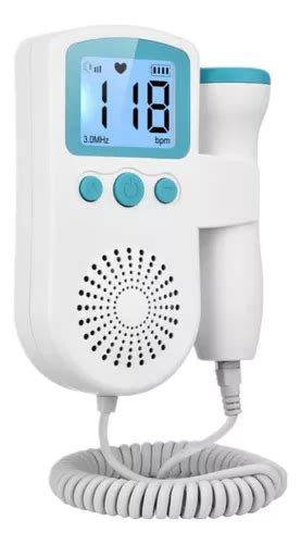 Sonar Fetal Doppler Ultrassom Ouvir Batimentos Gr Vida Beb Cor Azul