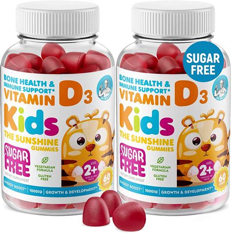 Sugar Free Vitamin D Gummies For Kids And Adults Natural Vitamin D3