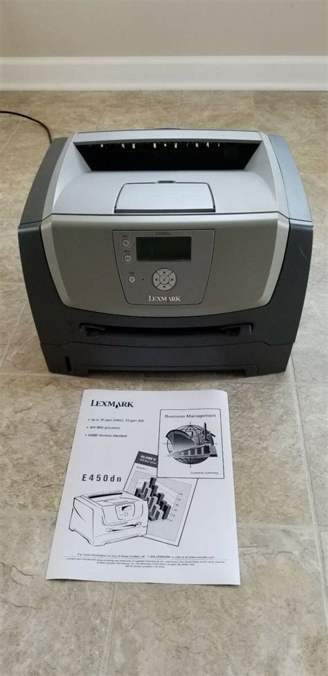 LEXMARK E450DN WORKGROUP LASER PRINTER