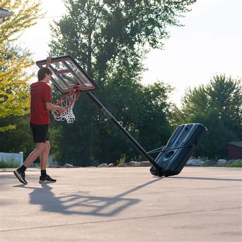 Pro Court Height Adjustable Portable Basketball System 44 Inch