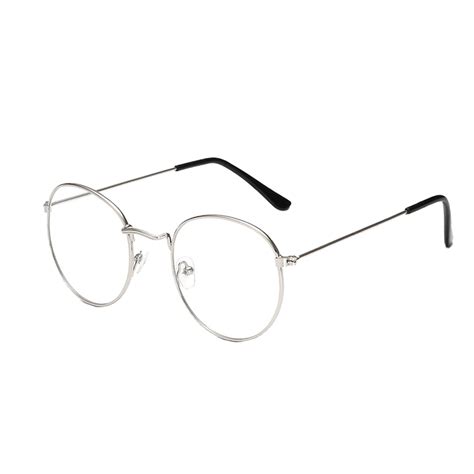 Retro Literary Metal Glasses Frame Myopia Men S And Women S Ultra Light Round Thin Frame Glasses