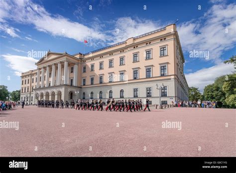 Change of Guards at Royal Palace Oslo Norway Stock Photo - Alamy