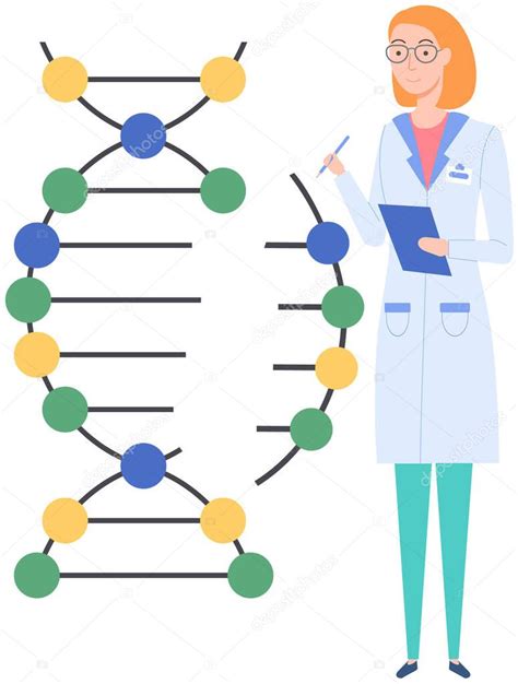 Científico estudiando molécula de ADN Ingeniería genética