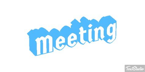 Meeting Word Animated GIF Logo Designs