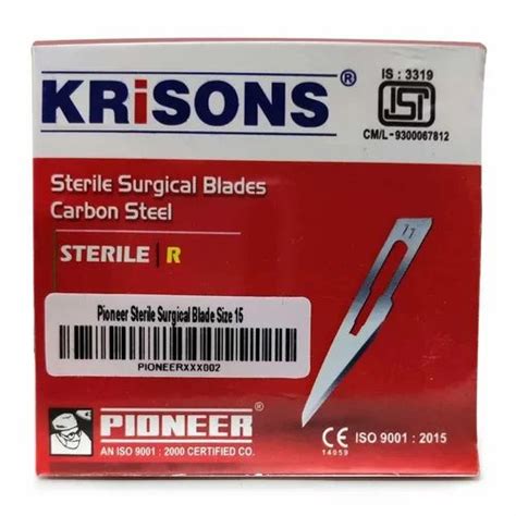 Pioneer Krisons Carbon Steel Surgical Blade For Reconstruction Surgery