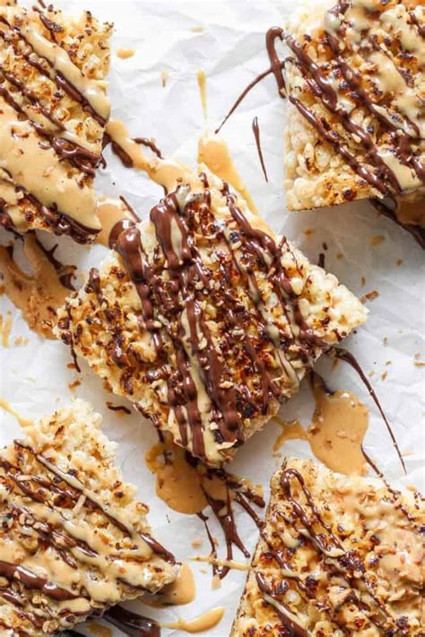 Toasted Rice Krispie Treats Fit Foodie Finds