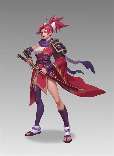 女武士重绘 兰秋烈 站酷zcool