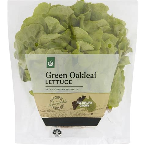 Woolworths Lettuce Oakleaf Green Each Woolworths