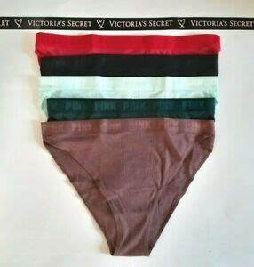 Victorias Secret Ribbed Cotton Logo Bikini Panty Panties Sexy High Leg