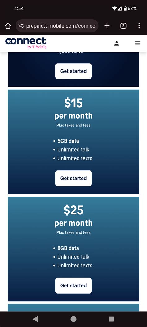 $15 & $25 Connect plans from T-Mobile just got a data increase : r ...