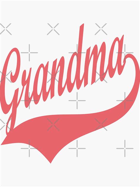 Super Grandma Worlds Best Grandma Sticker For Sale By Oko Designs