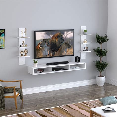 Total Crafts Engineered Wood Wall Mount Tv Unittv Standwall Set Top Box Standtv Cabinettv