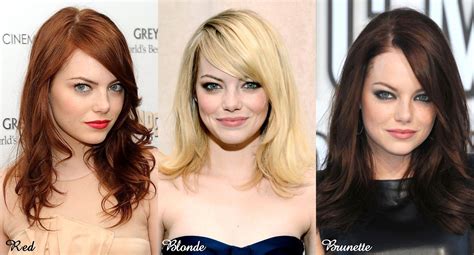 Emma Stone Blonde Vs Red