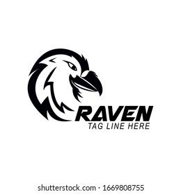 Raven Logo Design Vector Template Stock Vector (Royalty Free ...