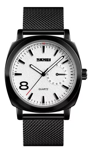 Reloj Hombre Skmei Malla Acero Minimalista Elegante Color De La