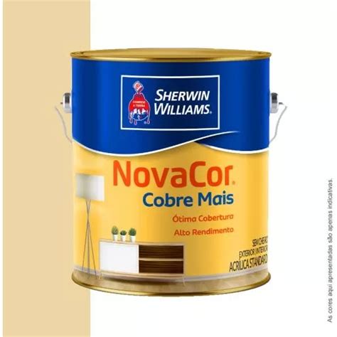 Tinta Novacor Cobre Mais Galao Sherwin Williams Areia MercadoLivre