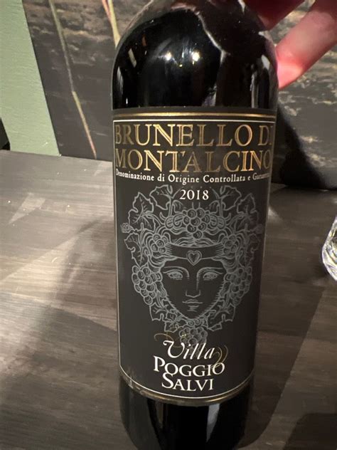 2018 Villa Poggio Salvi Brunello Di Montalcino Italy Tuscany