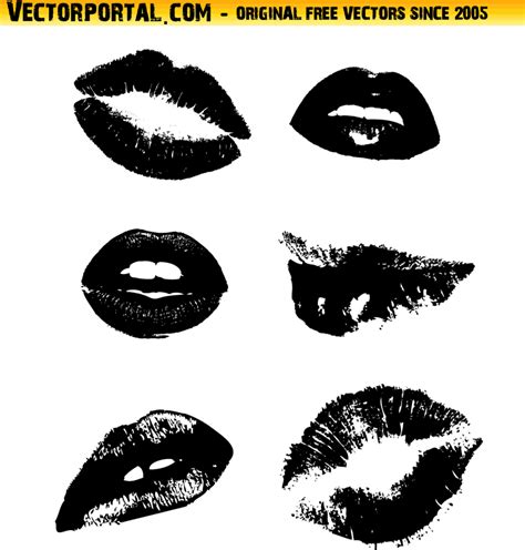 Lips Vector Collection Vector Art And Graphics