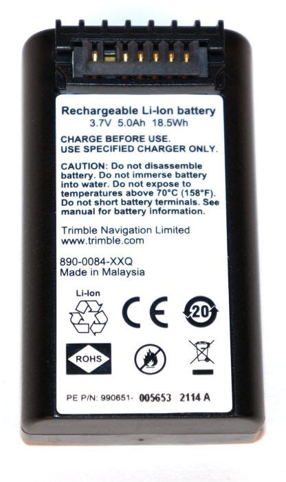 Battery Liion Battery For Trimble C5 C3 M3 Total Stations Geometius