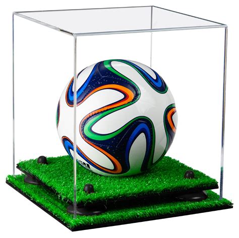 Clear Acrylic Mini Miniature Not Full Size Soccer Ball Display Case