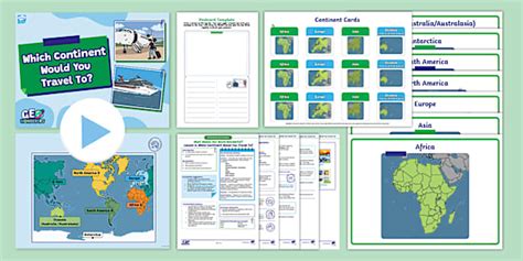 Geo Wonderers Ks Continents And Oceans Lesson Pack