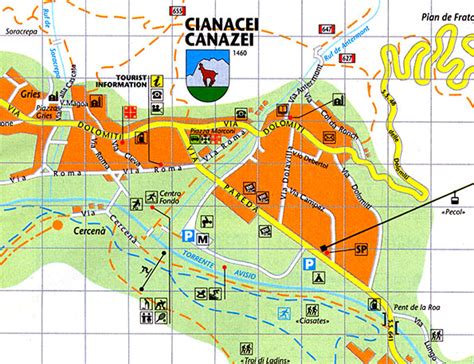 Maps of Canazei ski resort in Italy | SNO