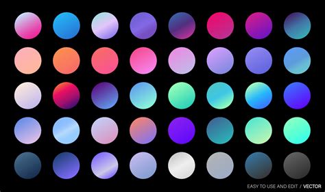 Collection of colorful modern gradient background for graphic design ...