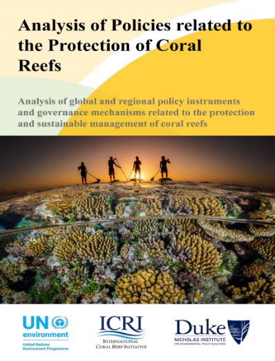 Analysis Of Policies Related To The Protection Of Coral Reefs Unep