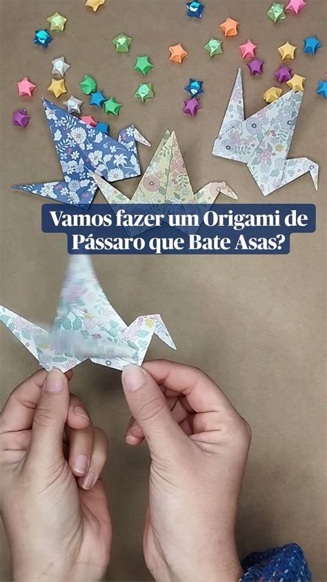 Vamos fazer um Origami de Pássaro que Bate Asas Envelopes artesanais