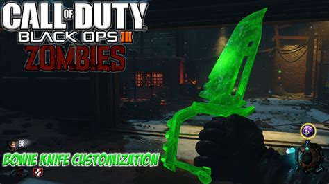 Bowie Knife Customization Cod Black Ops Zombies Gameplay Youtube