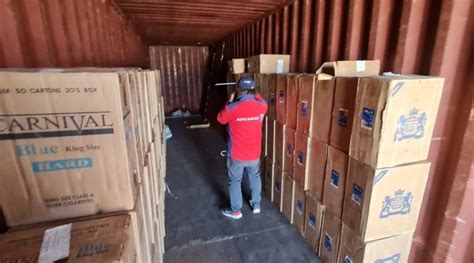 Aduanas Intercepta Contenedor Con 55 Mil Cajetillas De Cigarrillos Procedentes De Bolivia