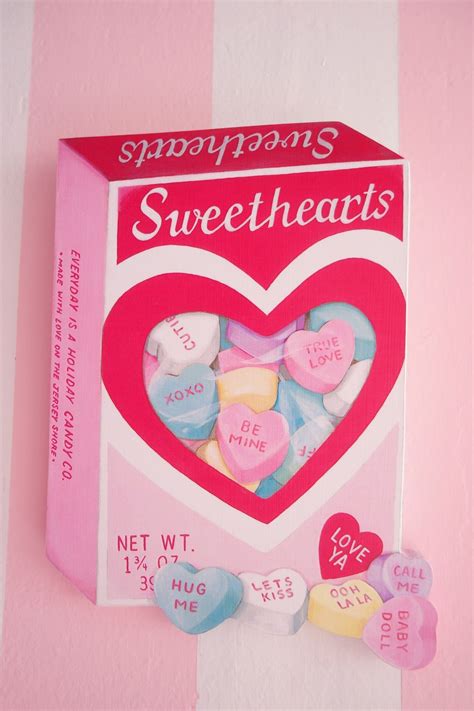 Striped Wall Pink With Sweethearts Candy Box Amelie Mews Cocina