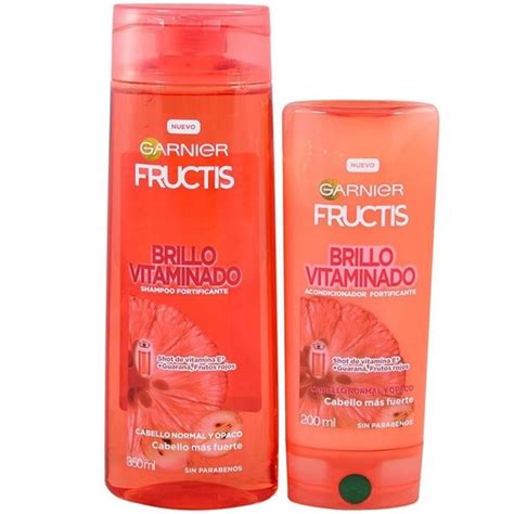 Pack Shampoo Y Acondicionador Fructis Brillo Vitaminado Ml Ml