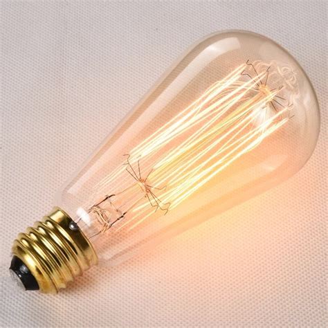 Retro Edison ST64 Bulb Incandescent Tungsten Filament Vintage Ampule