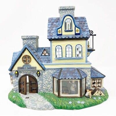 PARTYLITE Olde World Village Candle Shoppe House EBay