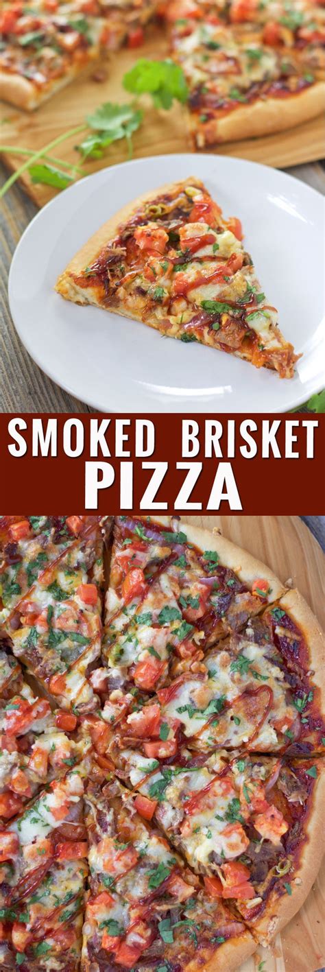 Smoked Beef Brisket Pizza Vindulge Beef Brisket Recipes Brisket Recipes Pizza Recipes Homemade