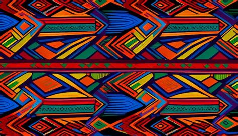 Premium Photo | African tribal pattern in colorful Generative AI