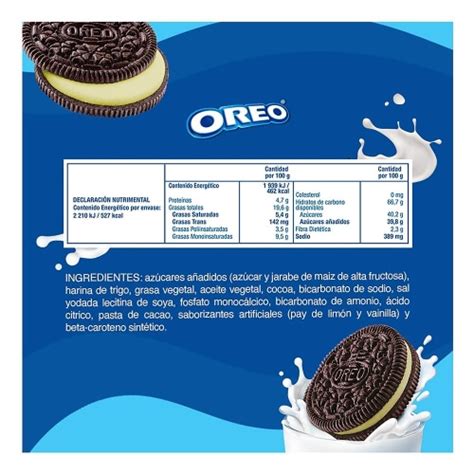 Galletas Oreo sabor chocolate con relleno sabor pay de limón 114 g