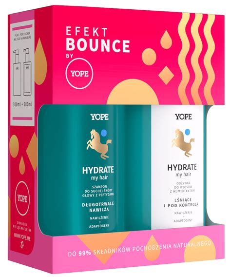 Yope Efekt Bounce zestaw Hydrate My Hair odżywka szampon Bodyland pl