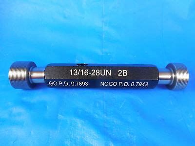 New Un B Thread Plug Gage Go No Go P D S