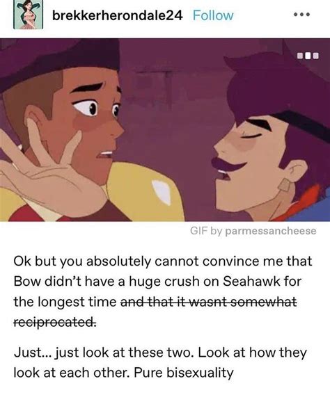 Its Literally Confirmed Bow Had A Crush On Seahawk She Ra Princess Of Power She Ra Princess