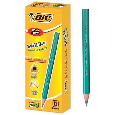 LAPIS PRETO HB N2 HEXAG EVOLUTION BIC Mais Suprimentos