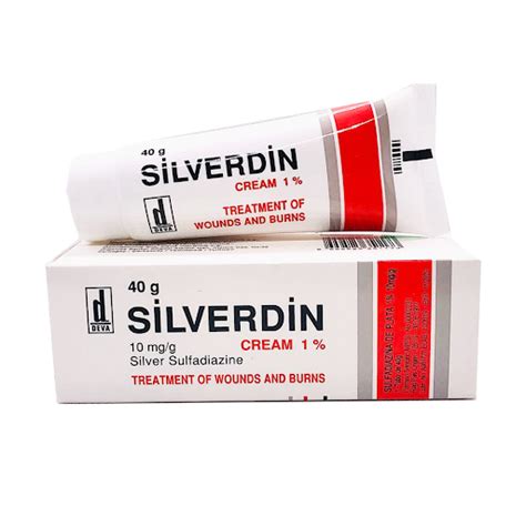 Sulfadiazina De Plata Silverdin 110mg Tubo X40g Deva