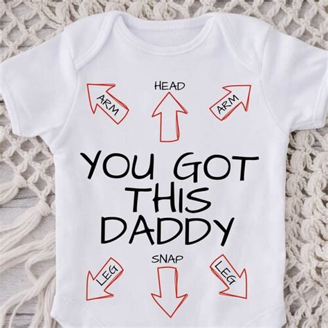 Daddy Instructions Baby Onesie® New Dad Baby Onesie® Funny Etsy