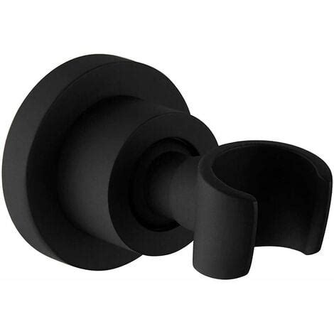 Support De Douche En Acier Inoxydable Noir Montage Mural Rotatif