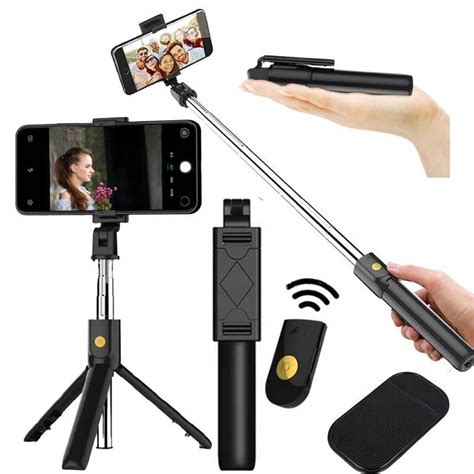 Kijek Do Selfie Tripod Uchwyt 4w1 Pilot Biuro Ochrony Smartfona