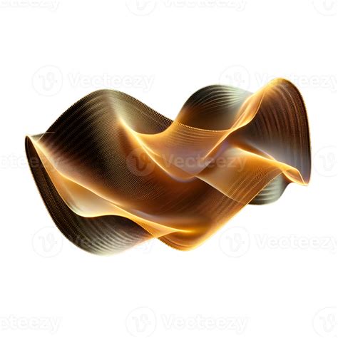 Ai Generated Smooth Elegant Gold Gradient Wave Shape Png 37133433 Png