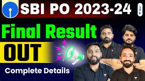 SBI PO 2023 24 Final Result Out SBI PO Final Result 2024 Team AVP