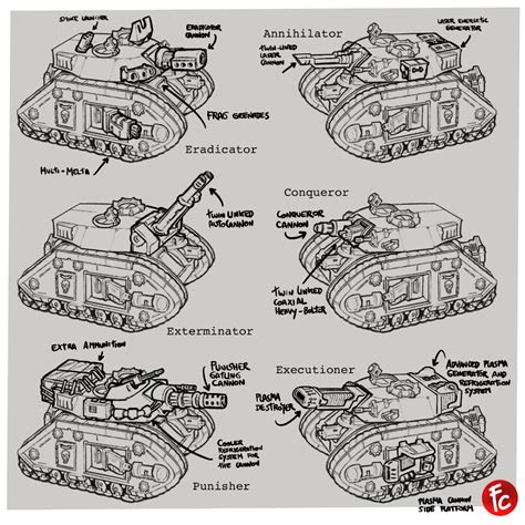 Leman russ battle tank redesign variants by LordCarmi on DeviantArt ...